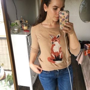 JC Penny fox sweater
